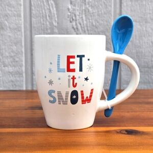Let It Snow Ceramic Mug NWT